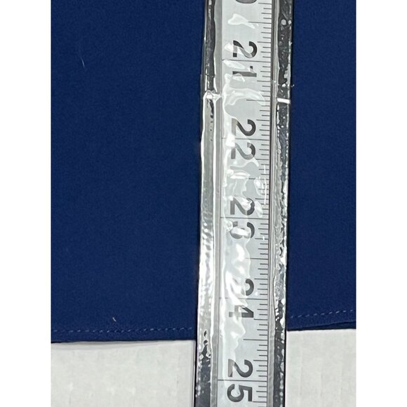 Trina Turk Ink Blue Feather Trim Halter Top Size Small Elegant Party Blouse - Picture 9 of 12